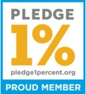 Pledge 1% Proud member logo